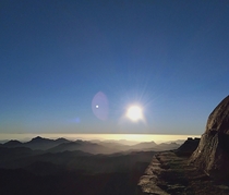 The Amazing sunrise and view at Mount Sinai Egypt 