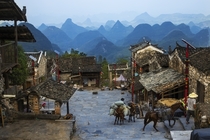 The ancient village of Liannan Qingyuan City Guangdong Province China by Baoli Zheng 