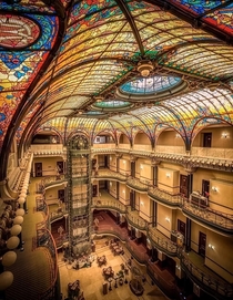 The Art Nouveau Gran Hotel Ciudad de Mxico  by French architect Jacques Grber
