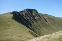 The barren peak of Pen y Fan Wales UK 