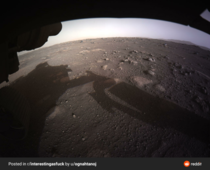 The beautiful first shot of Mars after the Perseverance landing