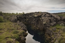 The beautiful landscape in ingvellir Iceland 