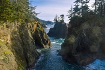 The beautiful Oregon Coast - Natural Bridges Cove Samuel H Boardman SP  