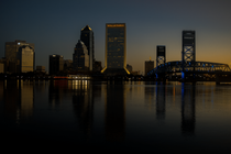 The beautiful skyline of Jacksonville Florida just before sunrise  x in comments