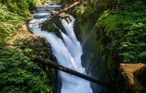 The beautiful Sol Duc Falls at Olympic National Park WA 