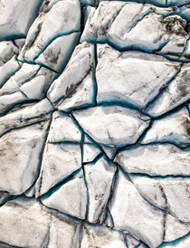 The beauty of a glacier surface in Austria  - area size is about  feet  - more of my abstract landscape on insta glacionaut