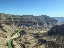 The beginning of the Lower Canyons in far west Texas 