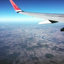 The best view of London Ive ever had from the sky