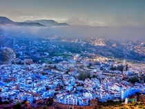 The blue village of Chefchaouen Morroco 