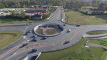 The Bolletjes doule roundabout in the Netherlands