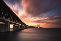 The bridge connecting Denmark and Sweden 