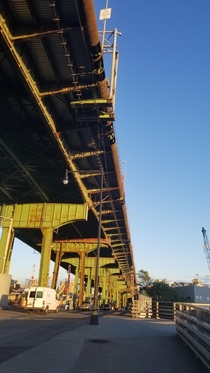 The Brooklyn-Queens Expressway BQE One of New Yorks elevated Highways 
