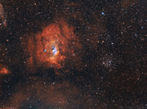 The Bubble Nebula and M 