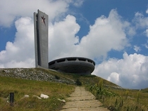 The Buzludzha Monument to Soviet communism in the mountains of Bulgaria abandoned in  link in comments 