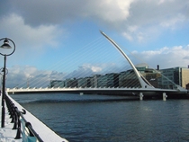 The Calatrava-Bridge in Dublin 
