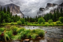 The calm after the storm over Merced River Yosemite Nationa Park CA  Photo by jwtrlndr