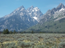 The Cathedral Group in Grand Teton National Park Wyoming 