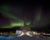 The Cathedral of the Northern Lights Alta Norway xpost from rarcitecture 