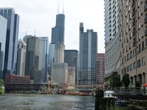 The Chicago Loop from the river 