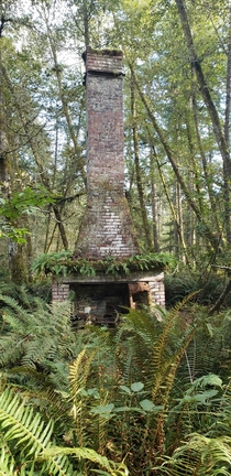the chimney is all that remains of the Jacob homestead
