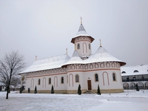 The church from the Marginea Monastery Marginea Suceava county Romnia 