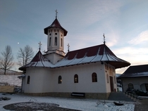 The church from the Secrie Monastery Moldovia Suceava county Romnia 