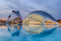 The city of Arts and Science built by Santiago Calatrava  Valencia Spain