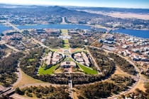 The city of Canberra Australia Designed by Walter Burley Griffin