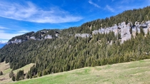 The cliffs of Beatenberg Switzerland 
