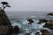 The cloudy coast on the -Mile Drive CA 