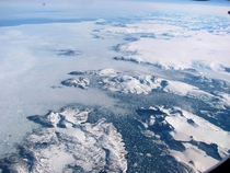 The Coast of Greenland from the air 
