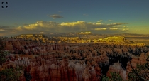 The colorful landscape of Bryce Canyon National Park at Utah 