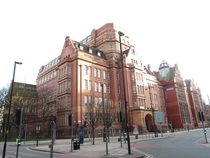The colossal Sackville Street Building - or UMIST Library - at junction of Sackville Street amp Whitworth Street Chorlton-upon-Medlock Manchester England architextured by Bradshaw Gass amp Hope amp inaugurated  Manchester Universitys biggest building 