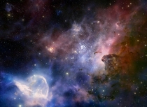 The cosmic glow of the Carina Nebula 