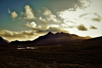 The Cuillin mountains Isle of Skye Scotland 