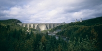 The Daniel-Johnson Dam in Qubec 