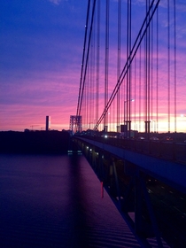 The Day Winding Down at the George Washington Bridge - NYC OC 