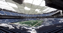 The definition of abandon the Pontiac Silverdome Even though its now gone