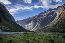 The drive out of Milford Sound Fiordland National ParkNZ 