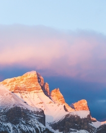 The early morning glow in Banff is breathtaking 