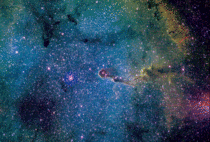 The Elephants trunk nebula -  image combination - captured with  inch telescope