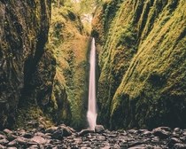 The end of Oneonta Gorge Oregon 