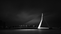 The Erasmus Bridge in the center of Rotterdam Netherlands NL 