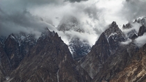 The ever mystical Passu Cones Karakorum Mountain Range Pakistan 