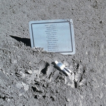 The Fallen Astronaut and plaque left on the moon by the crew of Apollo  on August   It is intended to commemorate the astronauts and cosmonauts who have died in the advancement of space exploration