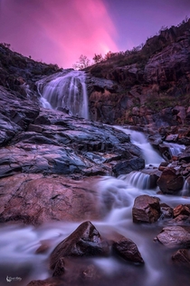The Falls at Sunrise Lesmurdie Falls Western Australia oc  x  davidashleyphotoscom