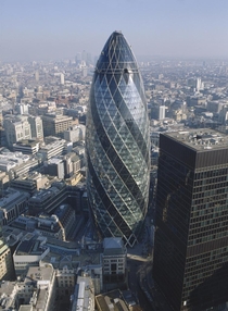 The gherkin building in London made me want to get into architecture as a high school student