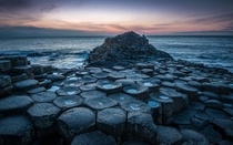 The Giants Causeway - an area of about  interlocking basalt columns on the northeast coast of Northern Ireland  by Greg Sinclair
