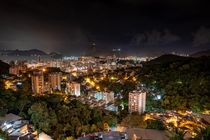 The glow of Rio de Janeiro from a favelinha