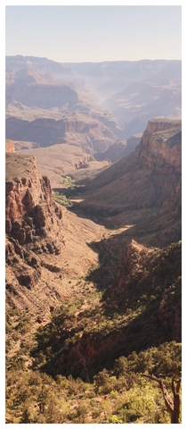 The Grand Canyon from the Bright Angel trail 